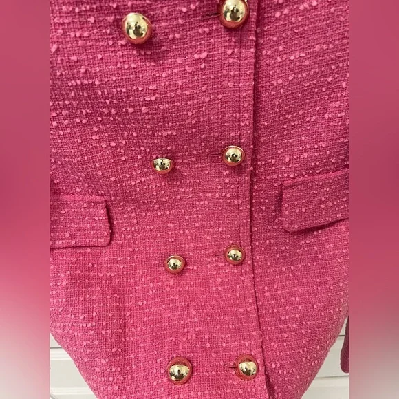 🩷NWOT🩷 MANGO Tweed Lady Jacket in XS - Picture 4 of 10